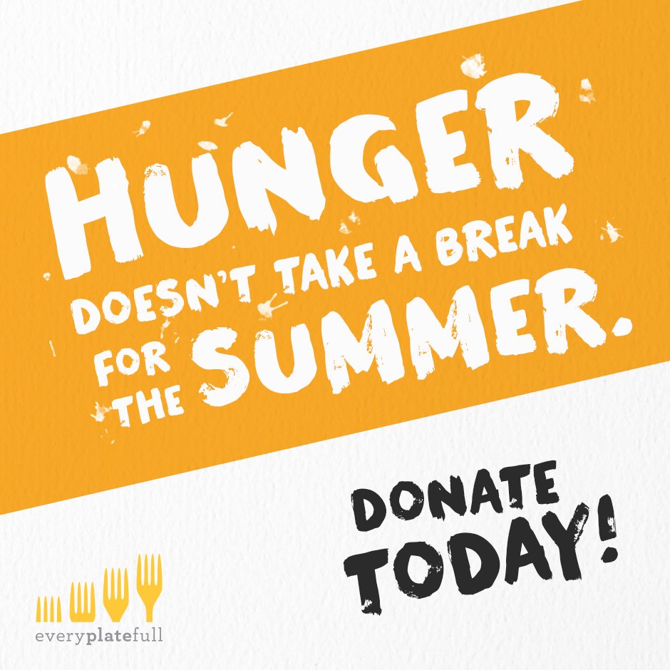 foodbankscanada's tweet photo. 918,724 Canadians will access a food bank this summer. Join #EveryPlateFull and make a difference! https://t.co/6KipoMPcRz