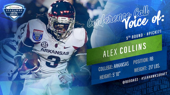 Seahawks's tweet photo. We're LIVE with RB @Budda03 Tune in and hear from #Pick171. #SeahawksDraft 

🖥 [https://t.co/6z00g7LTSy] https://t.co/jhBbb9W2Kd