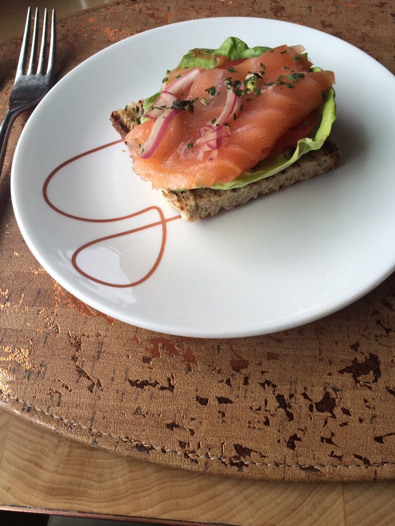 allymann's tweet photo. The perfect starter to @GDeLaurentiis Italian #brunch feast at #VegasUncorkd. ALL OF THE SMOKED SALMON https://t.co/9bynvKtZ1n