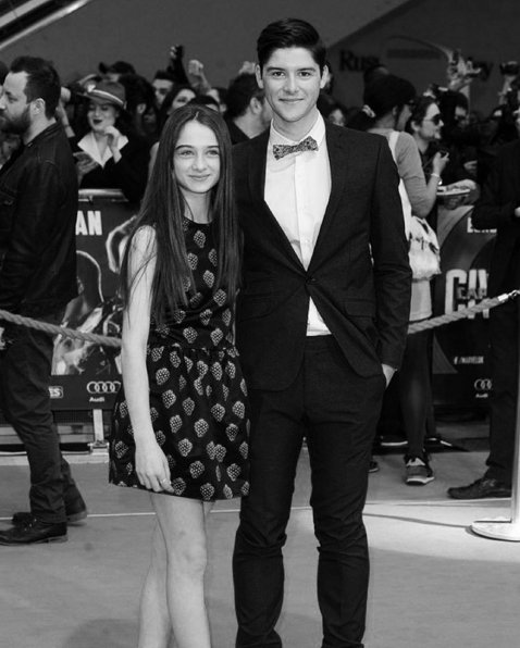 RaffeyFans's tweet photo. Raffey with her brother Finney at 'Captain America: Civil War' premiere. creds: @finney_cassidy @GettyImages https://t.co/sLbxrttxgb