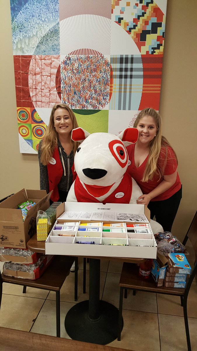 Hannah&amp;Harriet are pumped for the Crayola coloring event! Parents are joining in the fun as well! #Target
