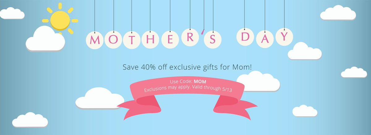 Surprise Mom with something that will last longer than flowers. 40% off with code MOM ow.ly/4nglVA