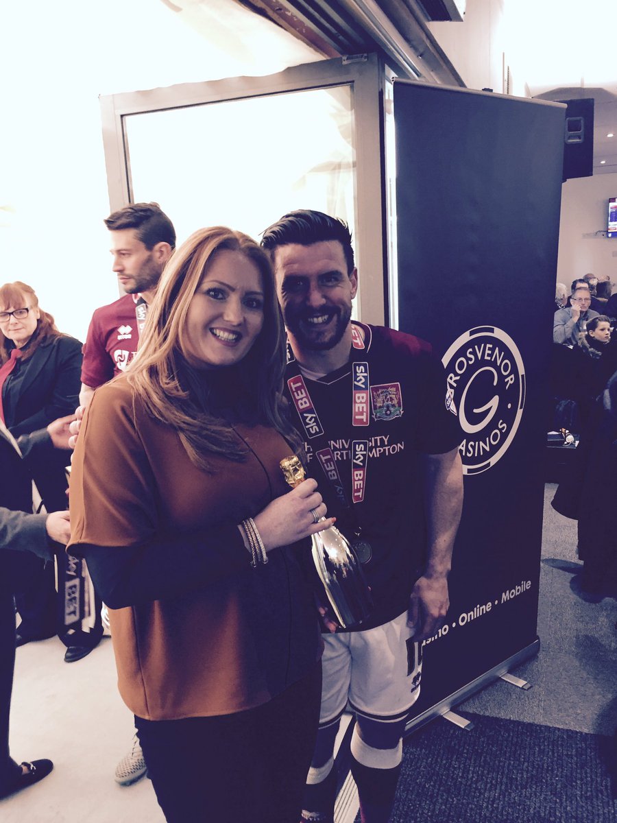 Lm_rooney's tweet photo. League 2 winners. Very well deserved #champions #ntfc #league2 #promotion #Football @_Buchs @ntfc ⚽️🏆⚽️ https://t.co/MXR3WF9Q7h