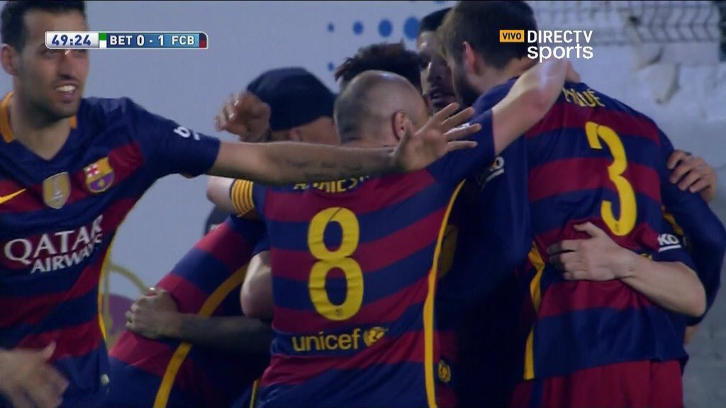 BarcelonaPosts's tweet image. FT: Real Betis 0-2 Barça 

Rakitić ⚽️
Suárez ⚽️
Messi 2 ASSISTS 

Very very important 3 points. Visca el Barça..