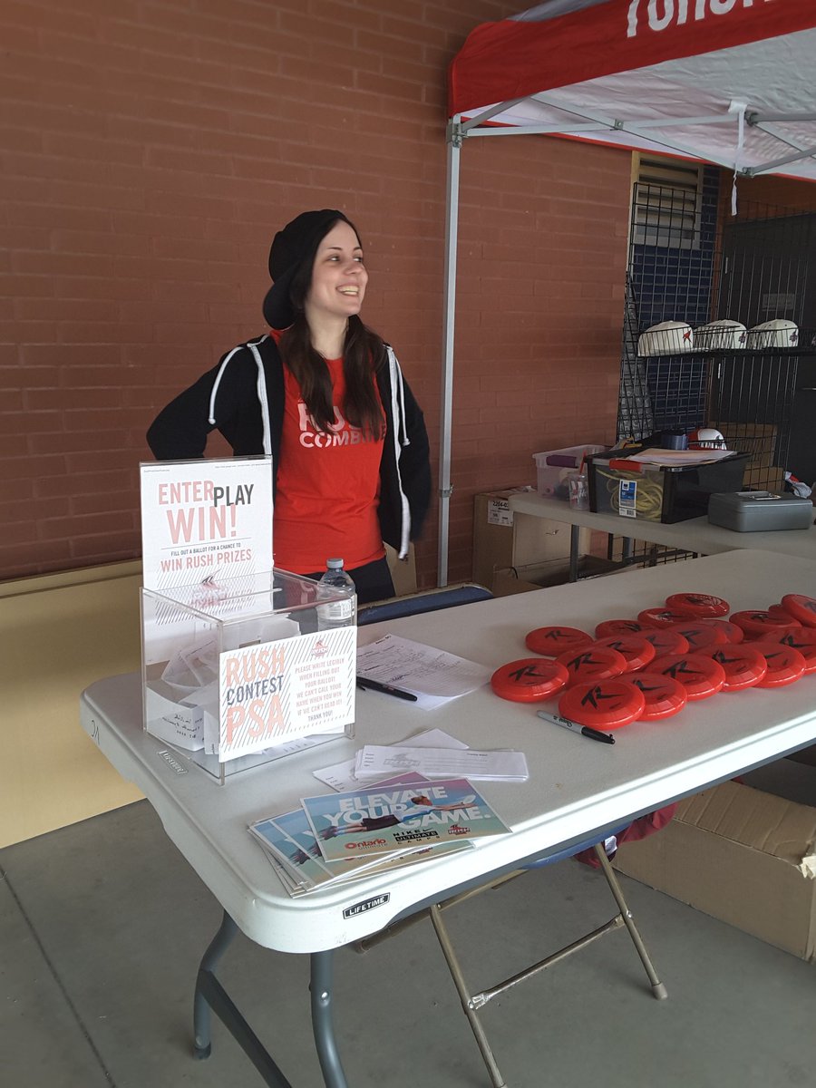 TorontoRush's tweet photo. Don't forget to visit the Fan Services booth to sign up for a chance to spin the Rushtache Prize Wheel! #RushSwag https://t.co/JVxP9ZHP2h