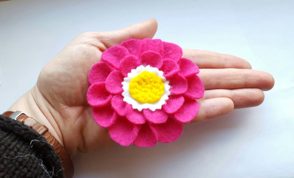 DitzandBobs's tweet photo. Pink felt flower brooch, mother's day gift. https://t.co/uqeniQXqsA #epiconetsy #HandmadeBadge https://t.co/GZJkx163RZ