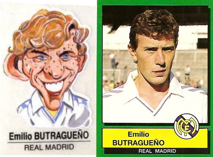 Carte Publicité 90s )) Emilio BUTRAGENO / REAL MADRID