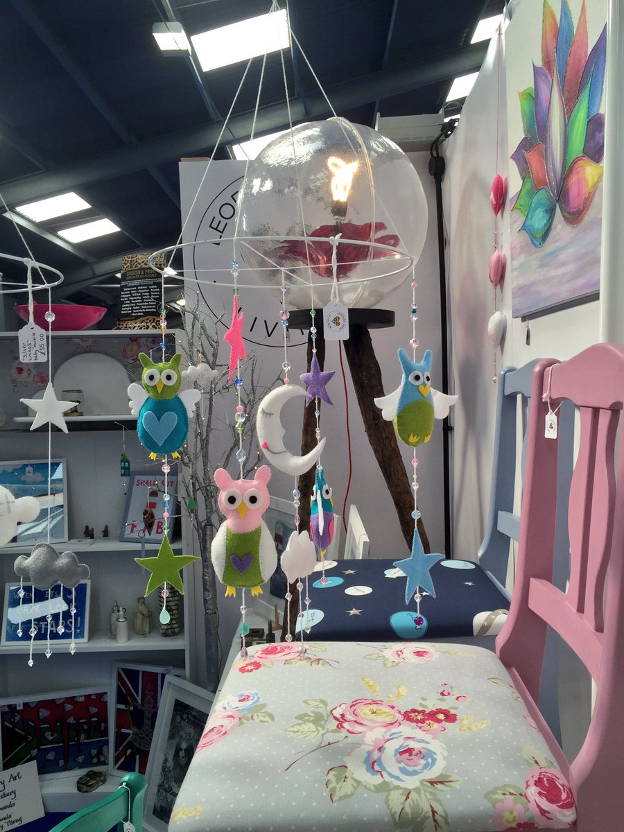 LeopardPrint__'s tweet photo. Today at @HomesInCornwall. See you again tomorrow at 10am. #Homewares #nurserydecor #babymobiles #interiors https://t.co/B0ZKDgroGL