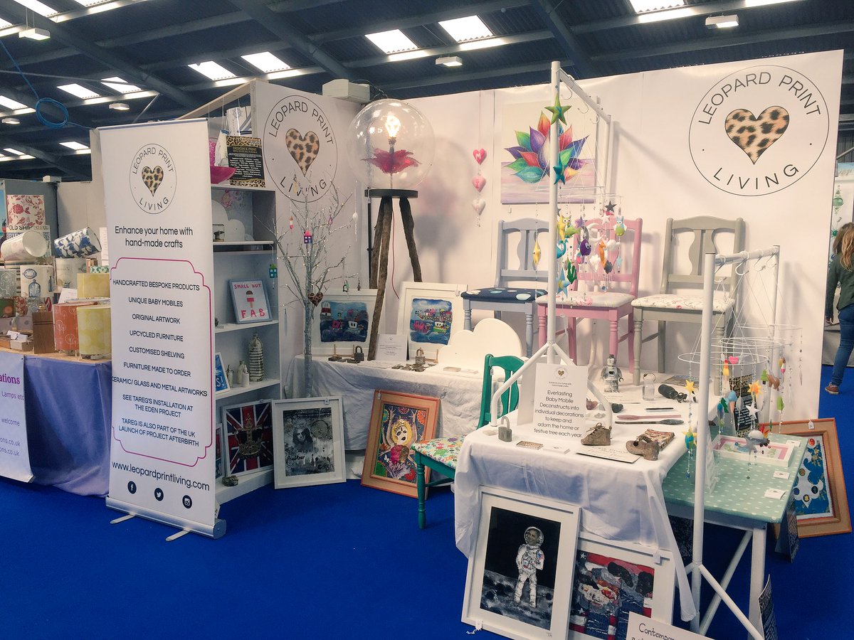 LeopardPrint__'s tweet photo. Today at @HomesInCornwall. See you again tomorrow at 10am. #Homewares #nurserydecor #babymobiles #interiors https://t.co/B0ZKDgroGL