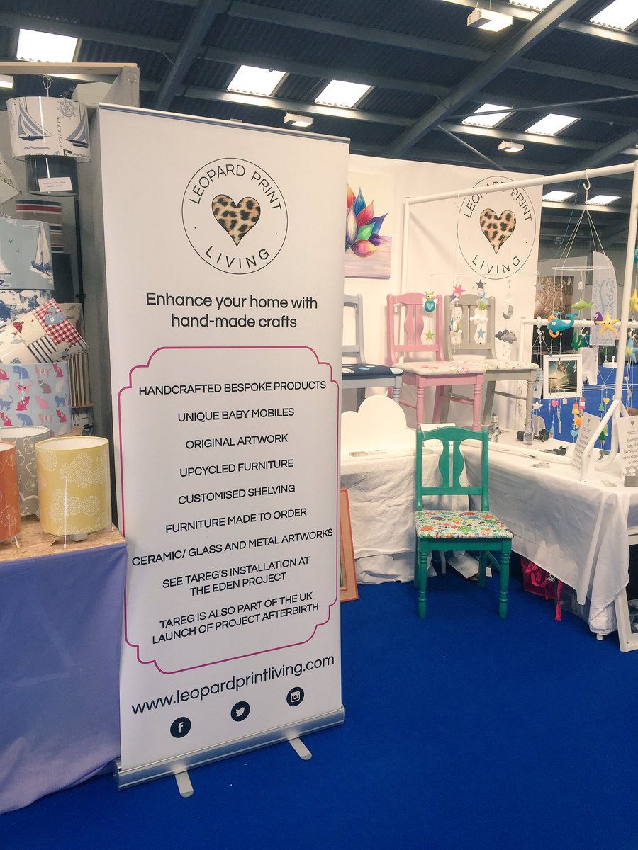 LeopardPrint__'s tweet photo. Today at @HomesInCornwall. See you again tomorrow at 10am. #Homewares #nurserydecor #babymobiles #interiors https://t.co/B0ZKDgroGL