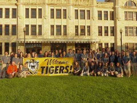 JohnGettemeyer's tweet photo. Great day with this staff! Kept a secret surprise party from @jacobwpatrick &amp; @HollyWeiss. #UatFHSU #ImATiger https://t.co/PEIj0Hs1n6