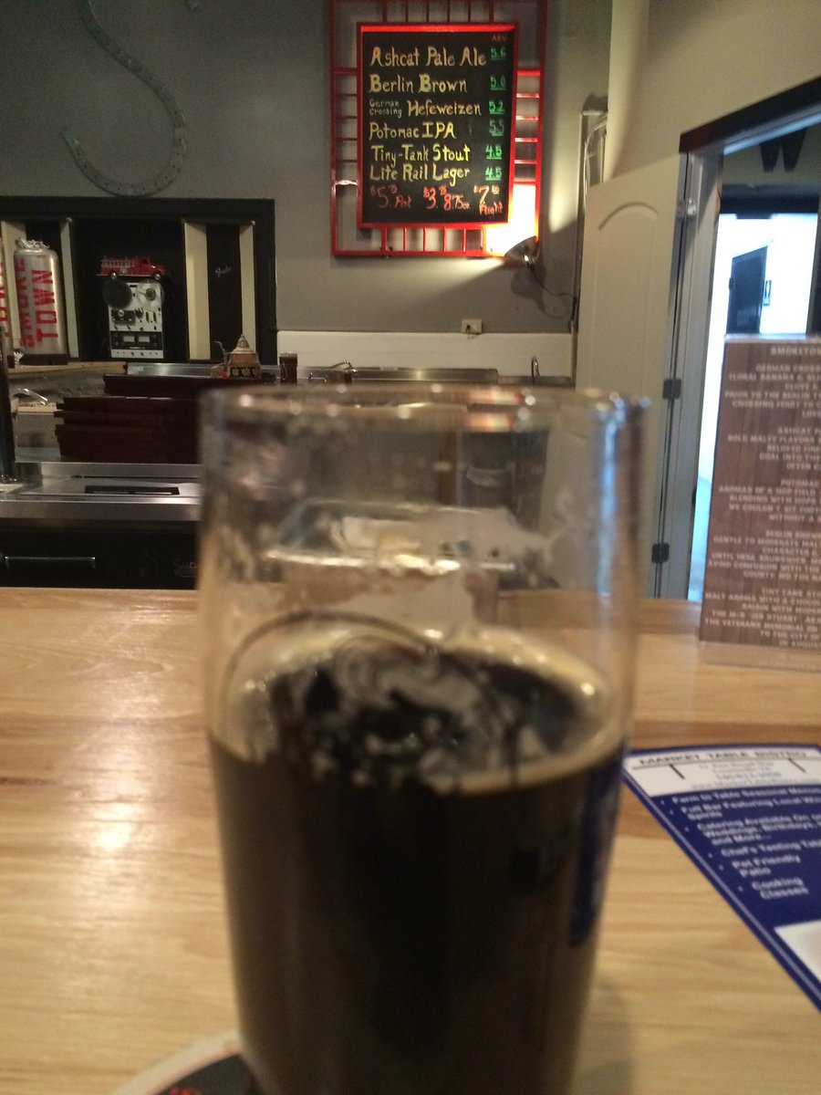 This cask Tiny Tank Stout is really one of the best beers ever! I love this place! @SmoketownBrew