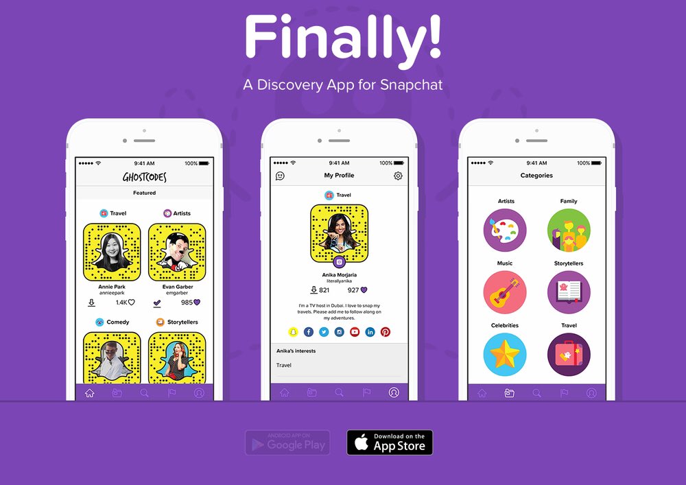 davidmillertv's tweet image. Wanna get discovered on #snapchat?  #GhostCode is a cool solution!