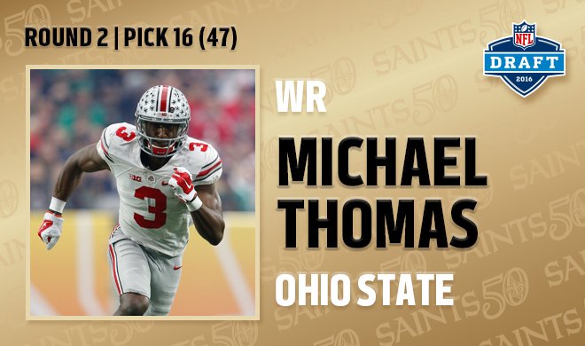 Saints's tweet photo. #SaintsDraft picks so far. Last pick is Round 7, Pick 16 (237 overall) https://t.co/ZqJJqbWBeZ