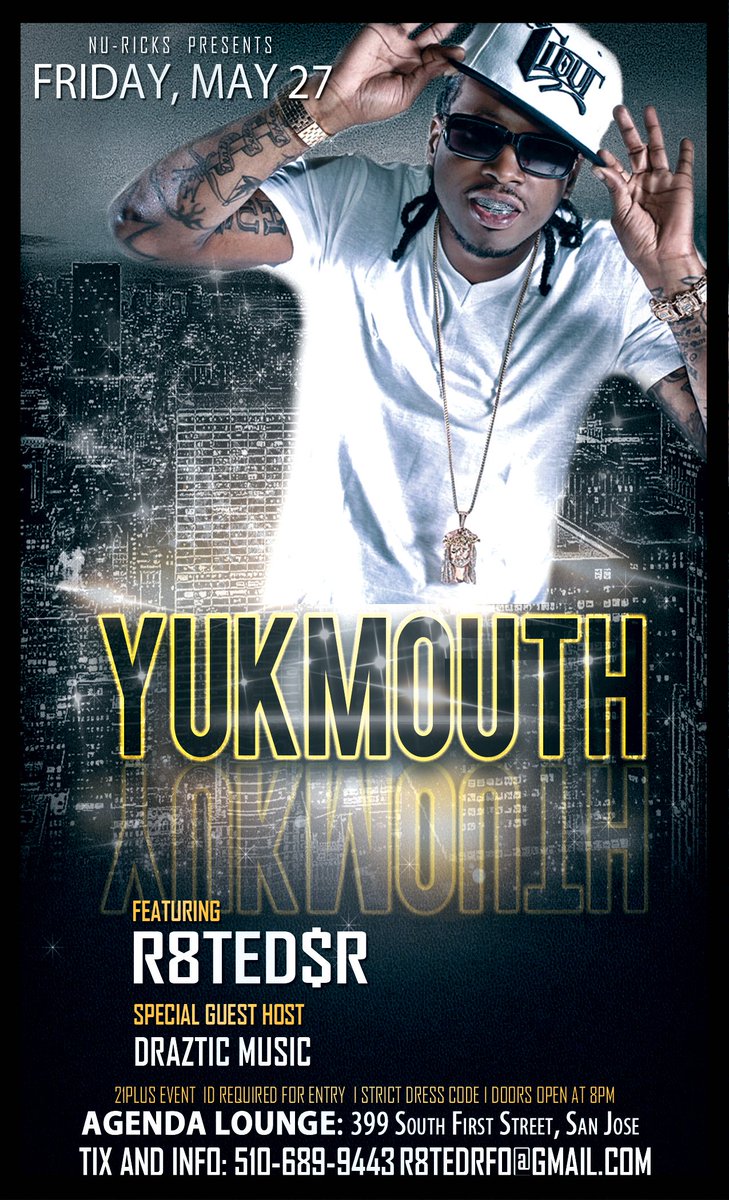 R8TEDR's tweet photo. #CheckMeIn PERFORMING LIVE WITH THE LEGENDARY @THAREALYUKMOUTH WE GONE SET THE ROOF ON๐ฅ๐ฅFIRE๐ฅ๐ฅITS GONE BE LIT#FOreal https://t.co/mGU21Qgp4W