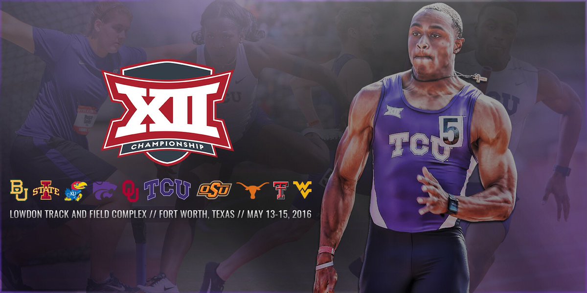 TCUTrackField's tweet photo. That's it for the regular season! Next up, TCU will host the Big 12 Outdoor Track &amp; Field Championship!🏆🏃💨 https://t.co/qeLO0T9QEE