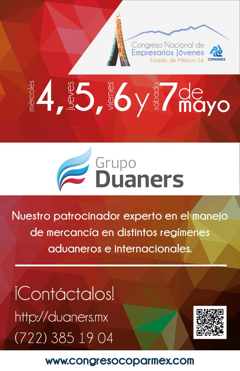 congresocpx's tweet photo. ¡ 4 días !
¡Agradecemos a nuestros patrocinadores!
#congresocoparmex2016
#emprendamosjuntos
https://t.co/0BBJLoWmNs https://t.co/bpIFUQcDXG