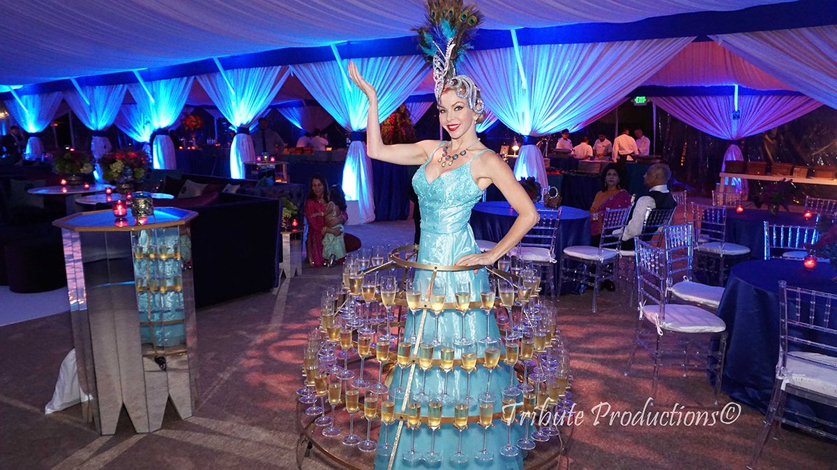 #strollingchampagneskirt from last night's beautiful wedding #mrsbellasdolls #champagnedolls who's thirsty?