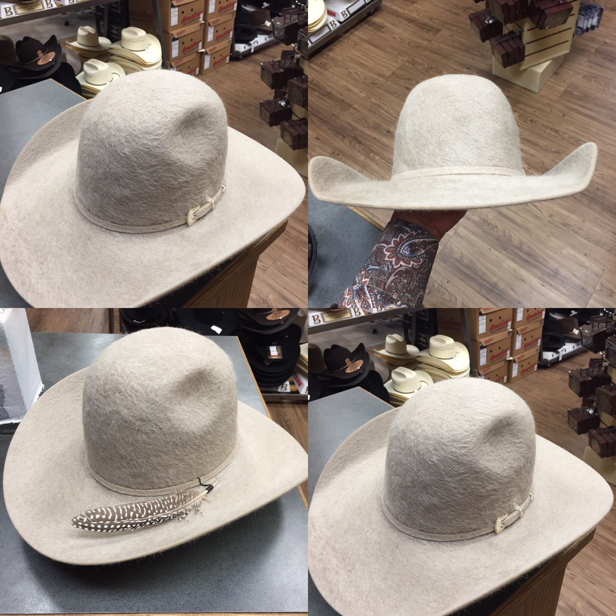 rodeo king grizzly hat