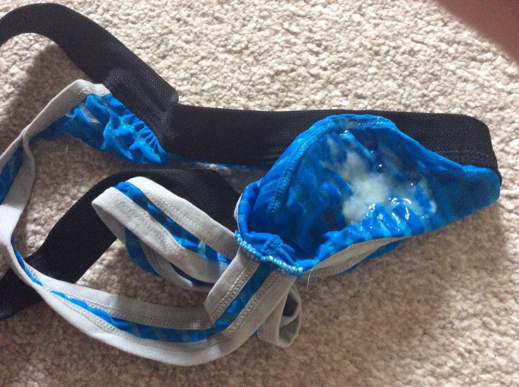 themasternick's tweet photo. Who wants my jock? Worn for a week and spunked on good! https://t.co/5Gb5Tctz4N