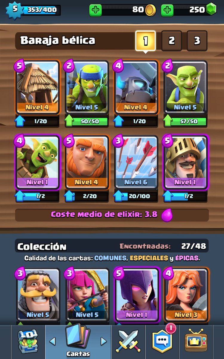 Slix23L's tweet image. Buenas, jugando un rato Clash Royale , buenas noches :D