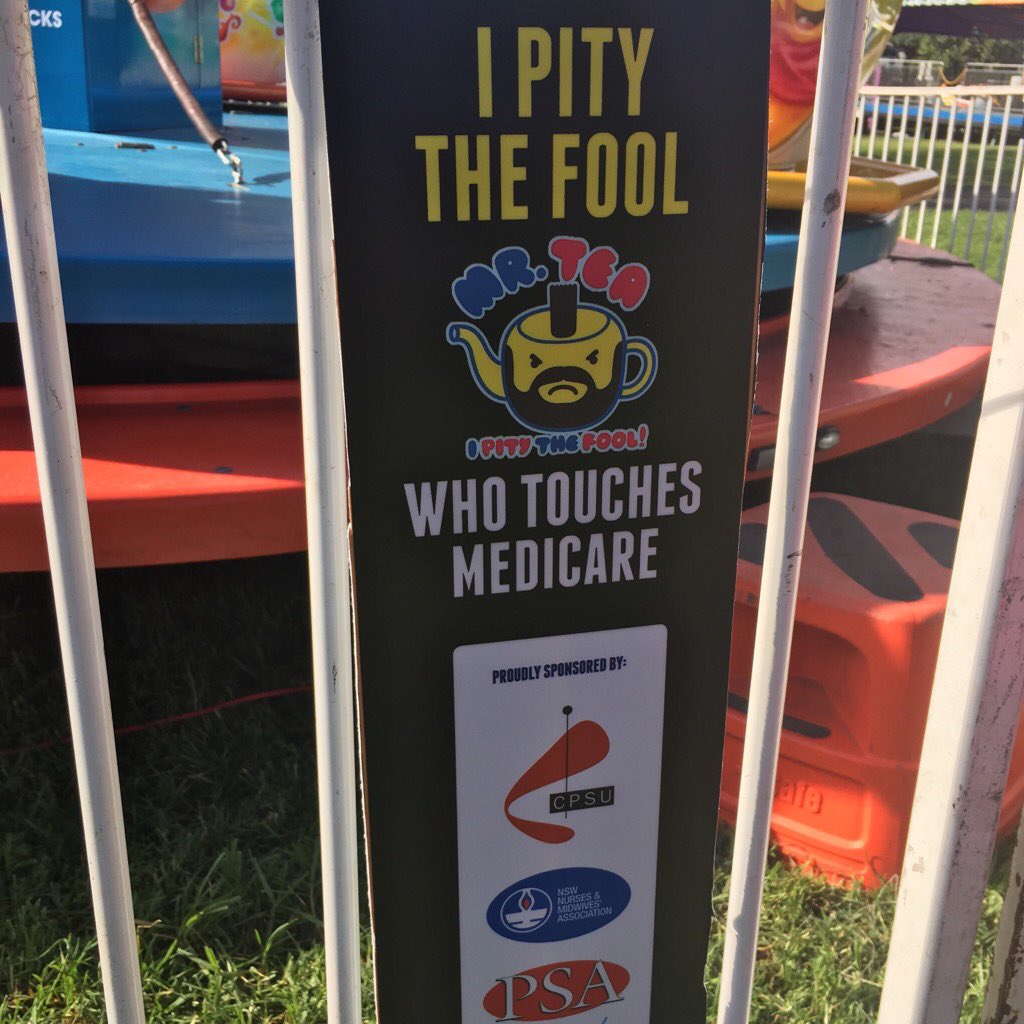 NadineFloodOz's tweet photo. You'd have to be mad to touch Medicare - PS unions sponsor the Mad Hatters Tea Party ride at #MayDay2016 family fest https://t.co/POUq8QqS2h