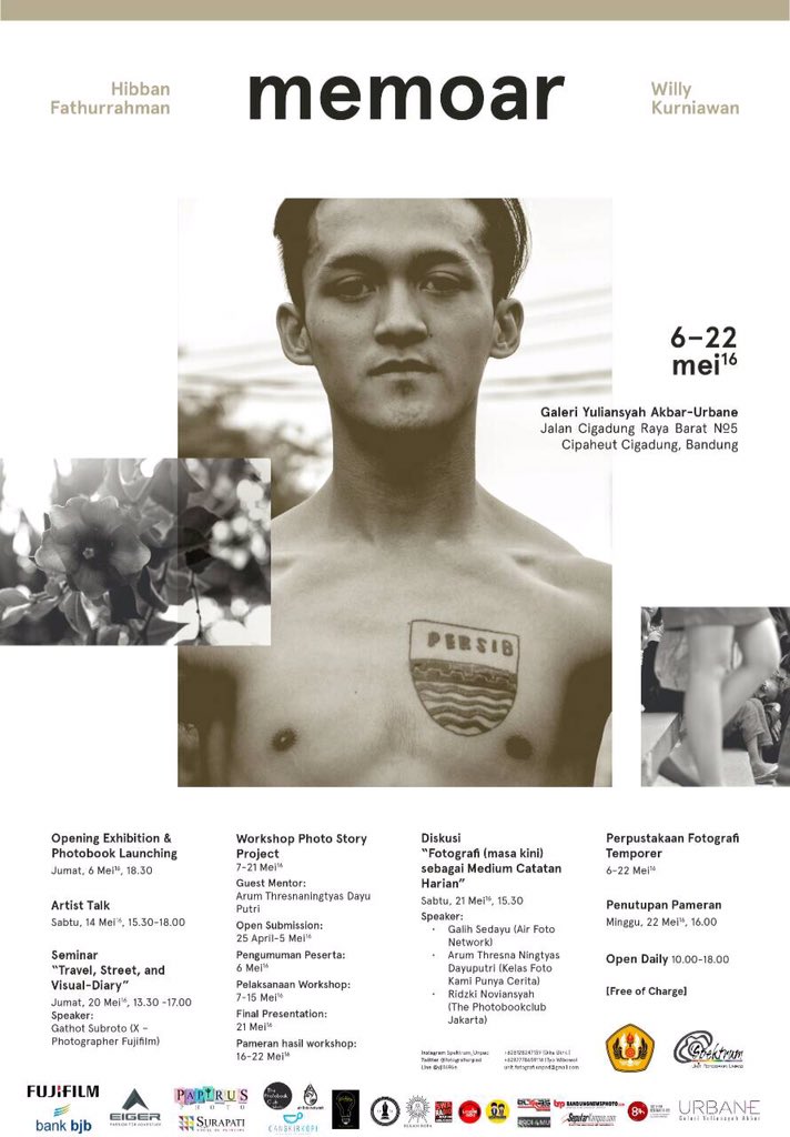 Acaranya akan dibuka pada hari Jumat, 6 Mei 2016, pukul 18.30 di Galeri Yuliasnyah Akbar, URBANE, ya!
