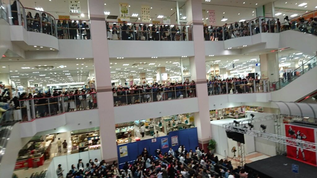 むひょー アリオ八尾の梶くんイベの現在の様子 アリオは大型ショッピングモールです