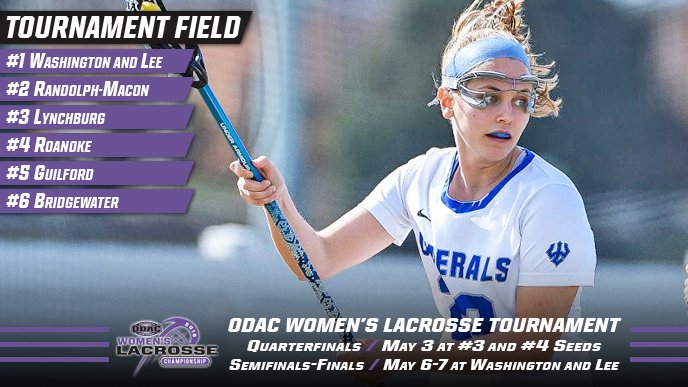 odacathletics's tweet photo. .@WLUGenerals earn top seed in #ODAC women's lax tournament @IWLCA #LMRanks https://t.co/tPJk98u1DV https://t.co/DqgLjXxOE3