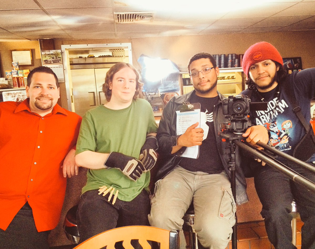 RJ_Dedication's tweet photo. My #shortfilmset today with a skeleton #film_crew #filmmaking #director #gaffer #DP #soundguy #BehindTheScenes https://t.co/B6SZjT94c0