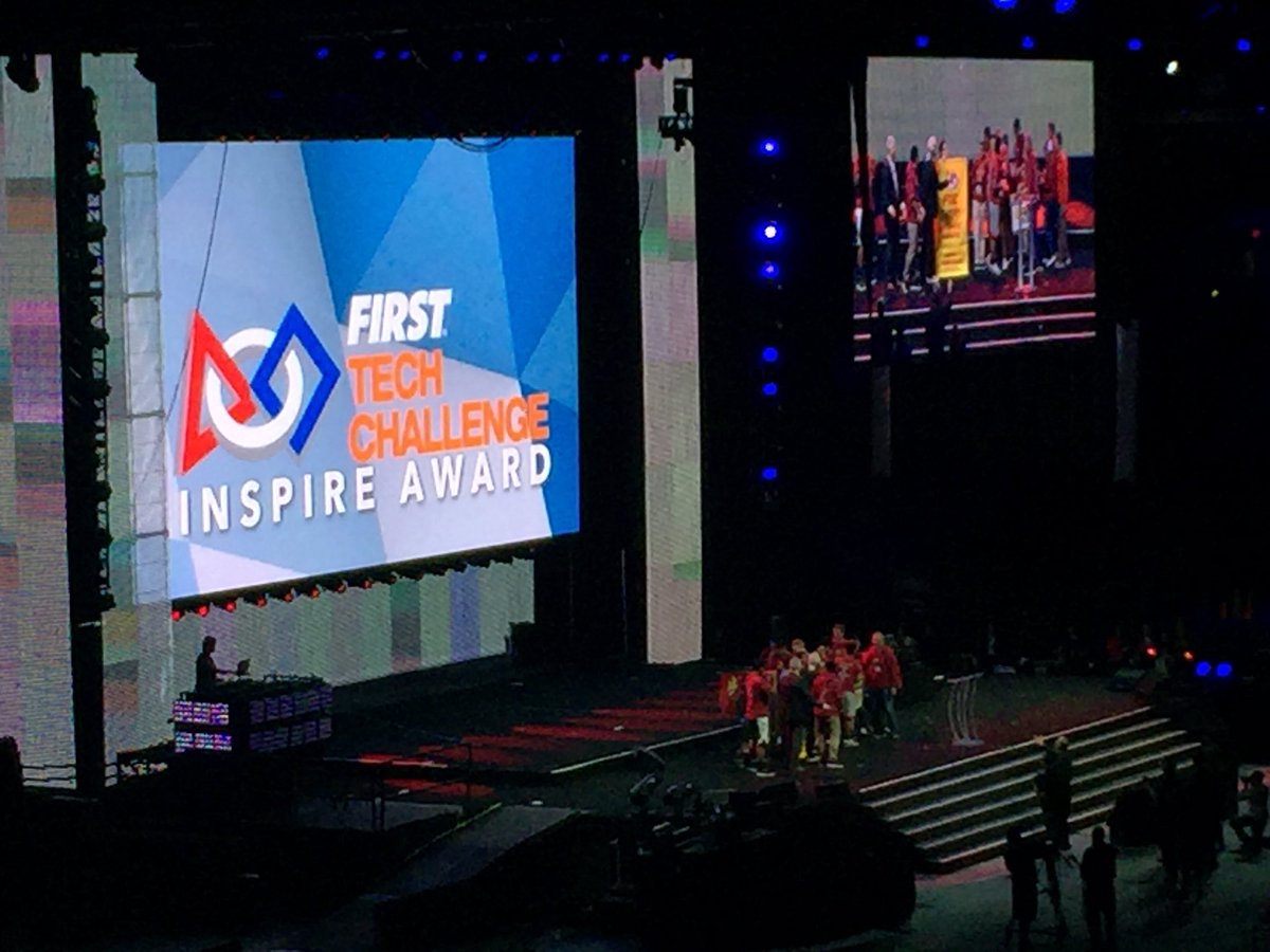 phmrobotics's tweet image. Congrats to the @FTCTeams Inspire Award Winner Team 7013
#FIRSTChamp #omgrobots