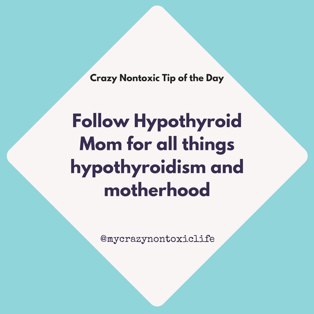 ahodgsonfitness's tweet photo. @HypothyroidMom is a great resource for all things #hypothyroidism & motherhood.
#nontoxictipoftheday #nontoxictips https://t.co/zI1odSWtYj