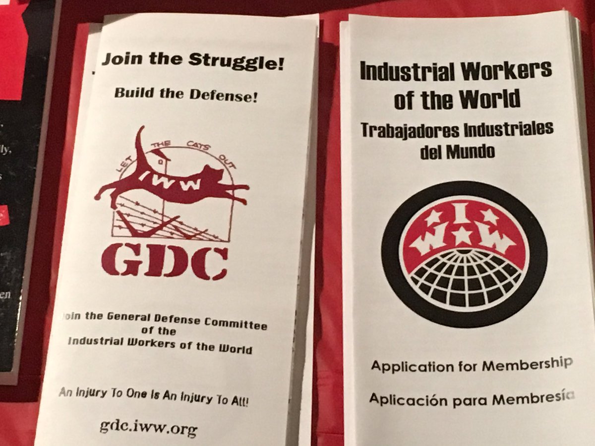 Come join the Industrial Workers of the World and the IWW General Defense Committee at #MayDayEve