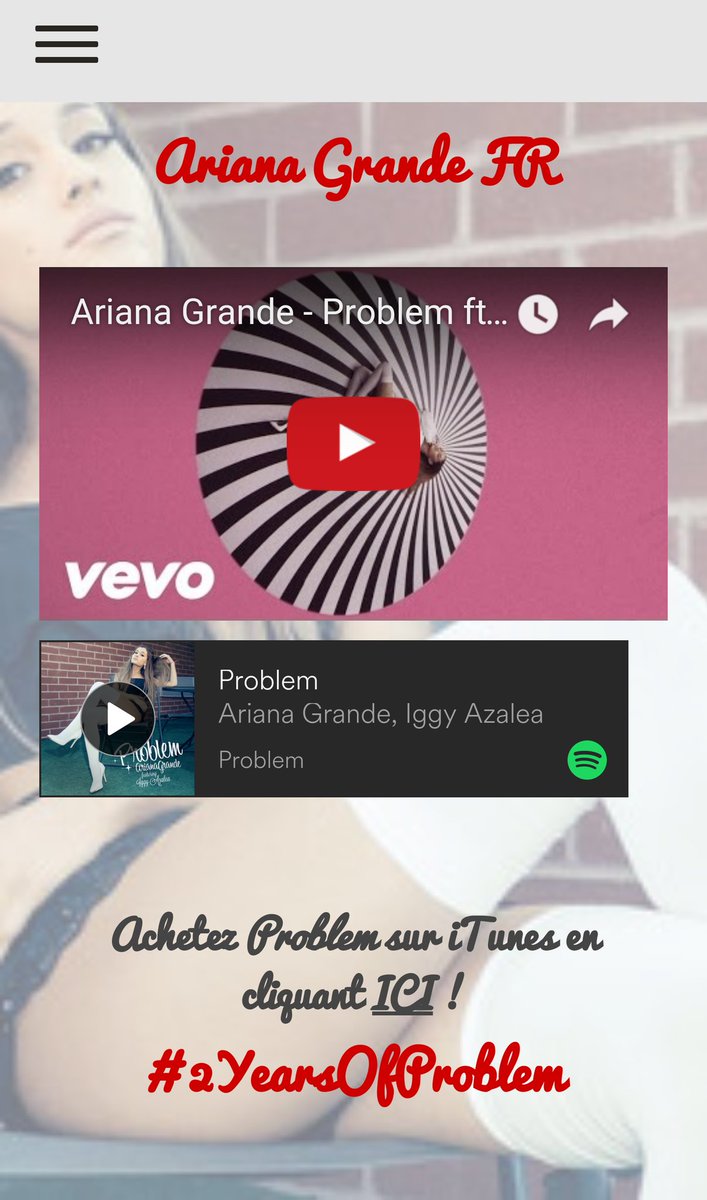 buteradopt's tweet image. Ça serait bien de faire atteindre 1 MILLIARD de vues au clip de Problem, non? #2YearsOfProblem
(screen de mon site)