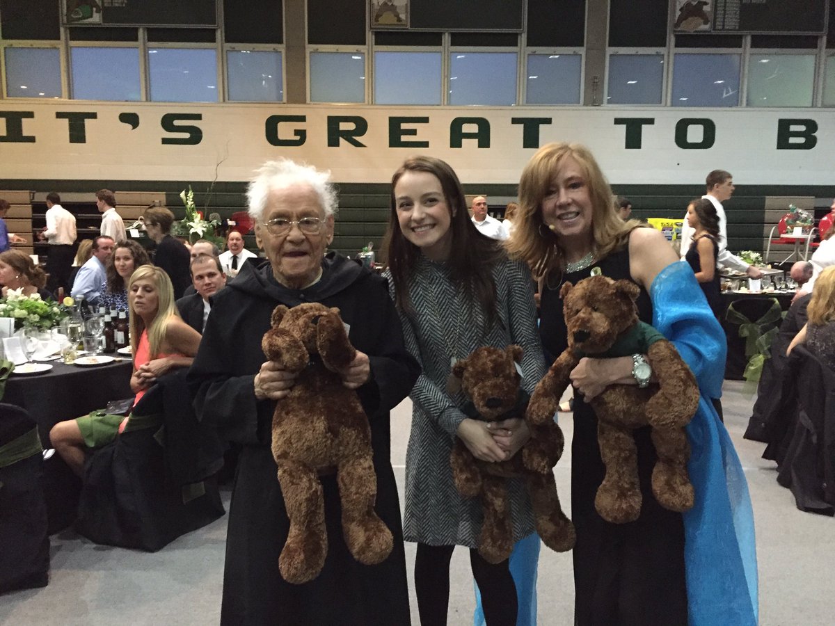 stbedeacademy's tweet photo. Our Signature Item Revealed!! Autographed Br. George Bears with the SBA Logo 🐻💚🎉 #auction2016 #gobruins https://t.co/cekc9S8iDr