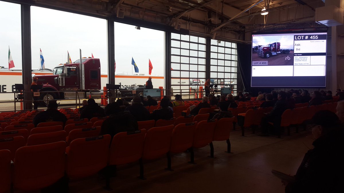 VJUmatic's tweet photo. No subs, no music, no flashing lights, but it was booming at the #ritchiebros auction in Nisku this week. https://t.co/uvHAhLa5sv