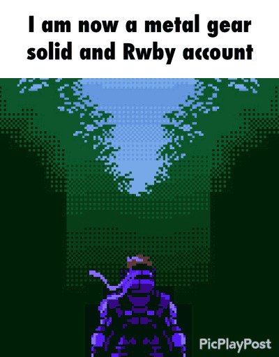 IKeptYouWaiting's tweet image. "Kept You Waiting, Huh?"
Not new to MGS/RWBY RP
Crossover Account! 
RT's to get noticed would be appreciated!