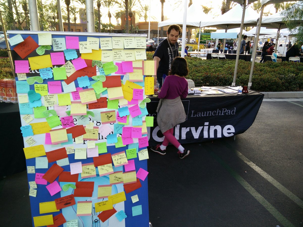 davidochi's tweet photo. @LaunchPad_UCI has collected tons of problems from #IPSFsteam event. #ANTrepreneur solutions on their way! https://t.co/MW5WT92xhT