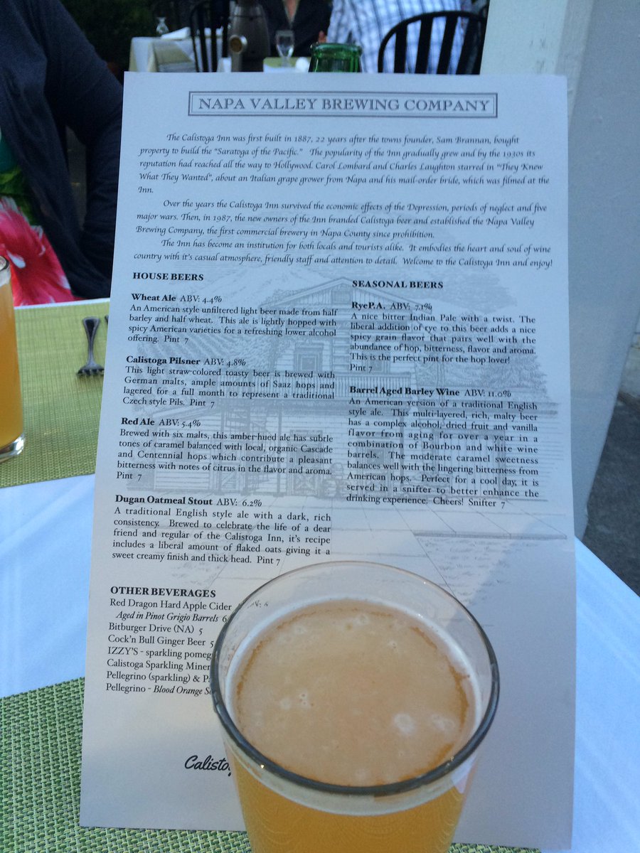 Wheat #ale Napa valley brewing light and refreshing