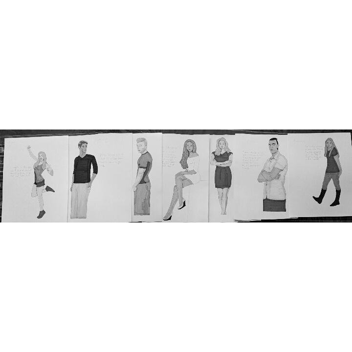 authorecjohnson's tweet photo. 7 main characters of the Johanna Chronicles series #characters #art #book #Johannachronicles https://t.co/3pk9QE627t