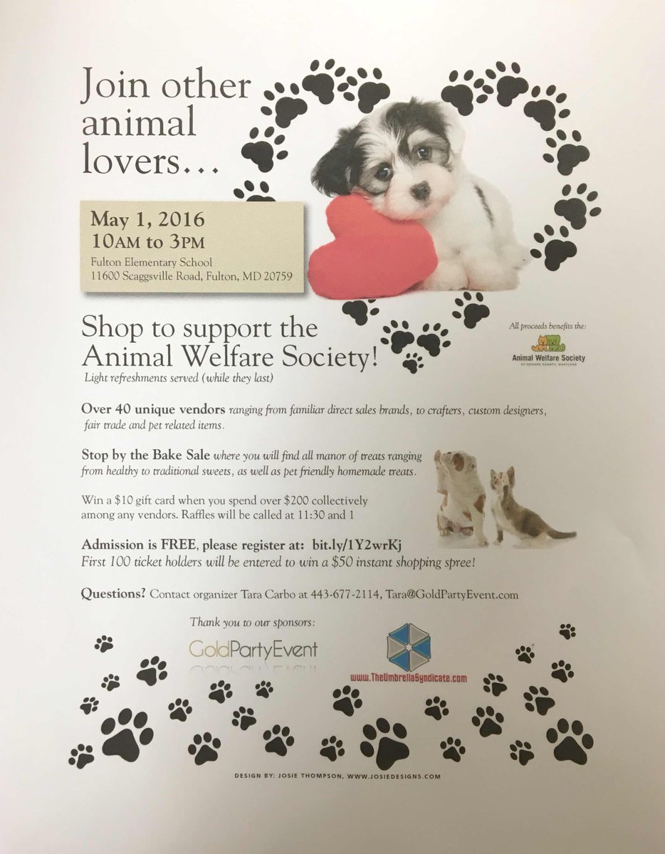 TotallyHoCo's tweet photo. Animal Lovers Shopping Benefit https://t.co/FNHf6PKxUx #HoCoPets #HoCoFundraiser #HoCoEvents https://t.co/g7C2EmeIZD
