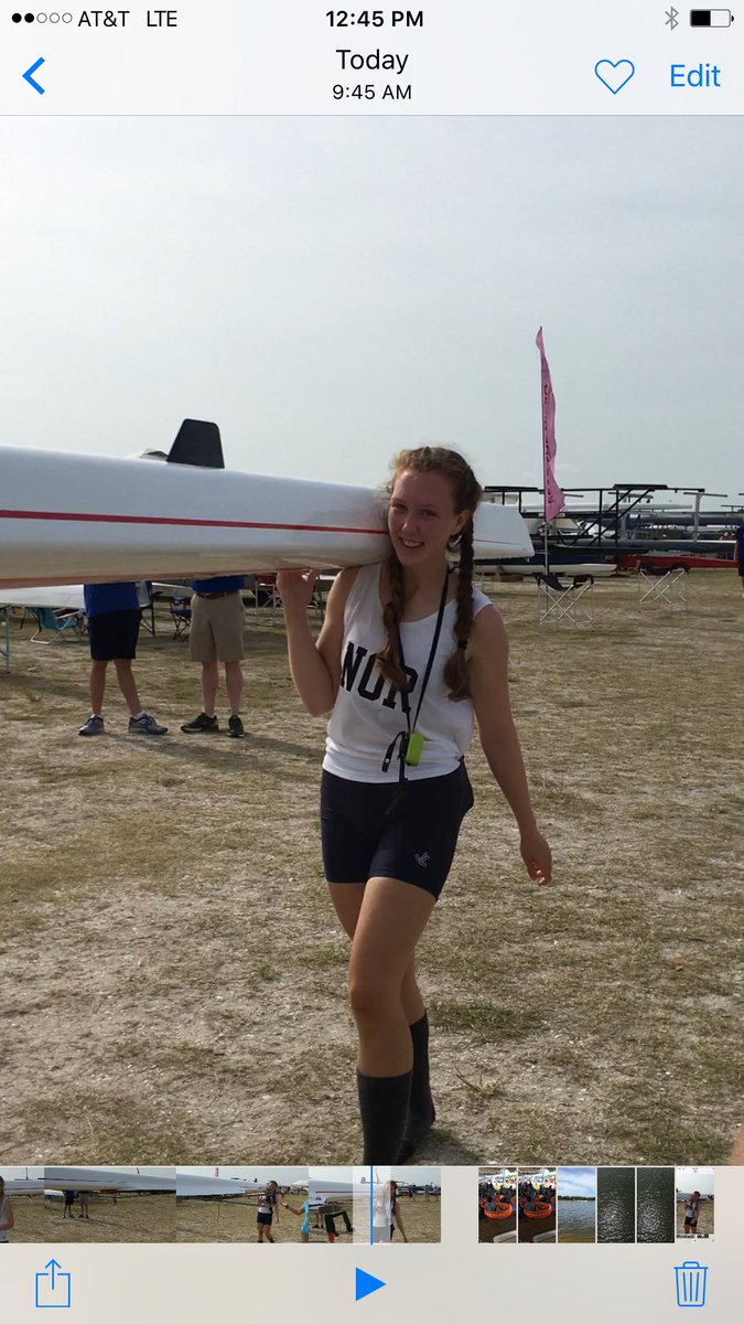 #NORSPARTANS Women's pair stroke Teagan Hosbein after she and her partner Devon Glicken placed 2nd in their heat