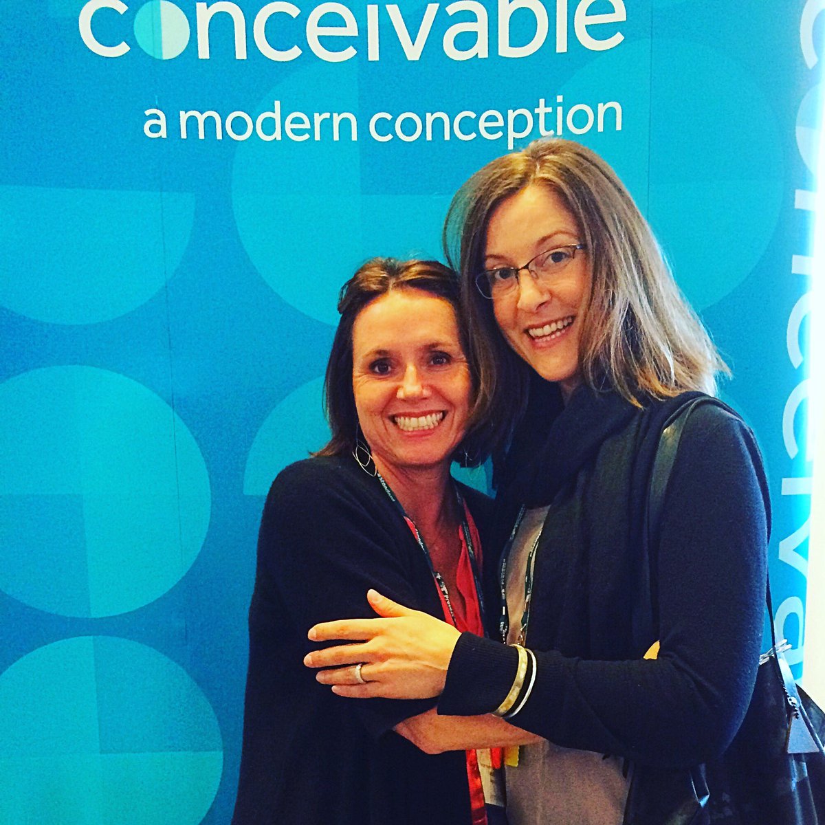 BlueOvaHealth's tweet photo. Acupuncturist Robin Sheared w/the amazing @kristenkarch, Founder of Conceivable @Baby_Makers #IFSymposium #blueova https://t.co/a0Q72tdVkY