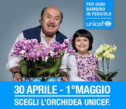 UNICEF_Italia's tweet photo. Se il tempo è buono,perché non una passeggiata fino al banchetto UNICEF più vicino? C'è un'#Orchidea che ti aspetta! https://t.co/a1O2pG6WRA