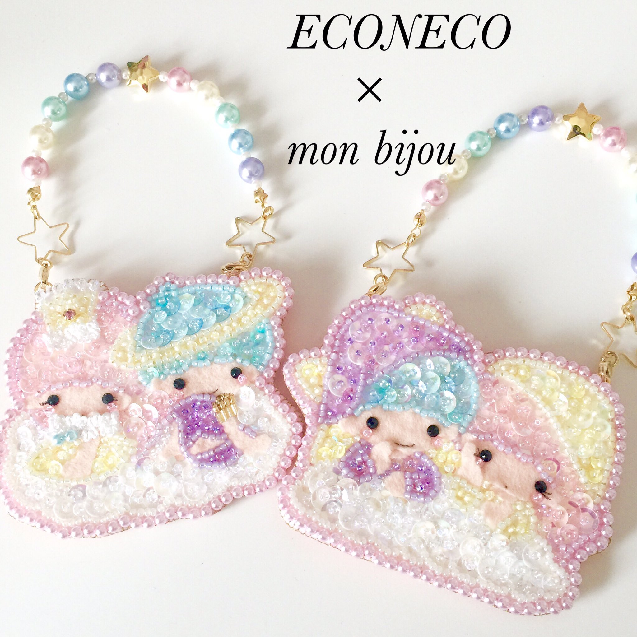 monbijouあい@ビーズ刺繍 در X: «ECONECOさんのキキララコラボの monbijouあい@ビーズ刺繍 در X: «ECONECOさんのキキララコラボの