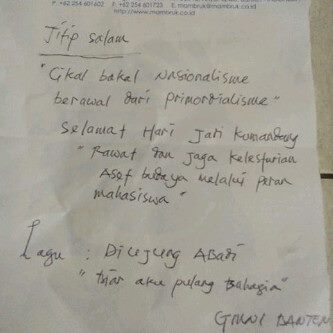 di hari MILAD yang ke-12, tepatnya 15 April kmaren. Hatur nhun temen_tmen #GMNIBanten