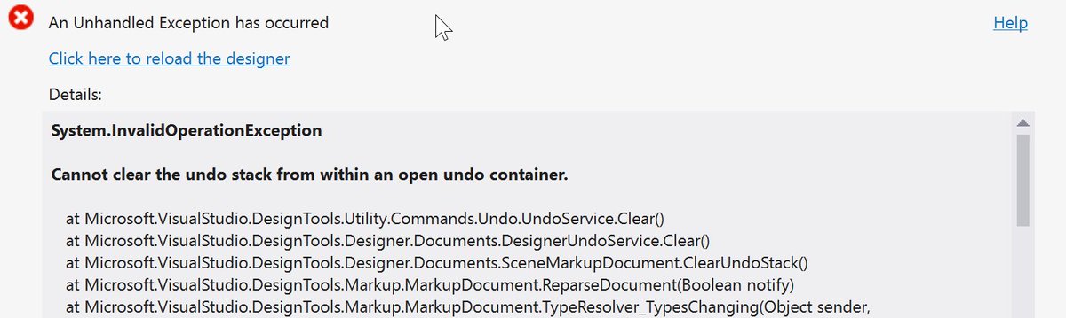 XRayAdams's tweet photo. #Microsoft #VisualStudio #ConstantFail 
Thank you #Microsoft for making my life easier! https://t.co/uJU9x4Ugg8