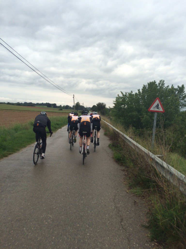 RTWOrthoDoc's tweet photo. Yesterda (day 8) we arrived in Girona, today (day 9) is the last day.. Barca, here we come!!! #cycleforscience https://t.co/2EjoZfqodD