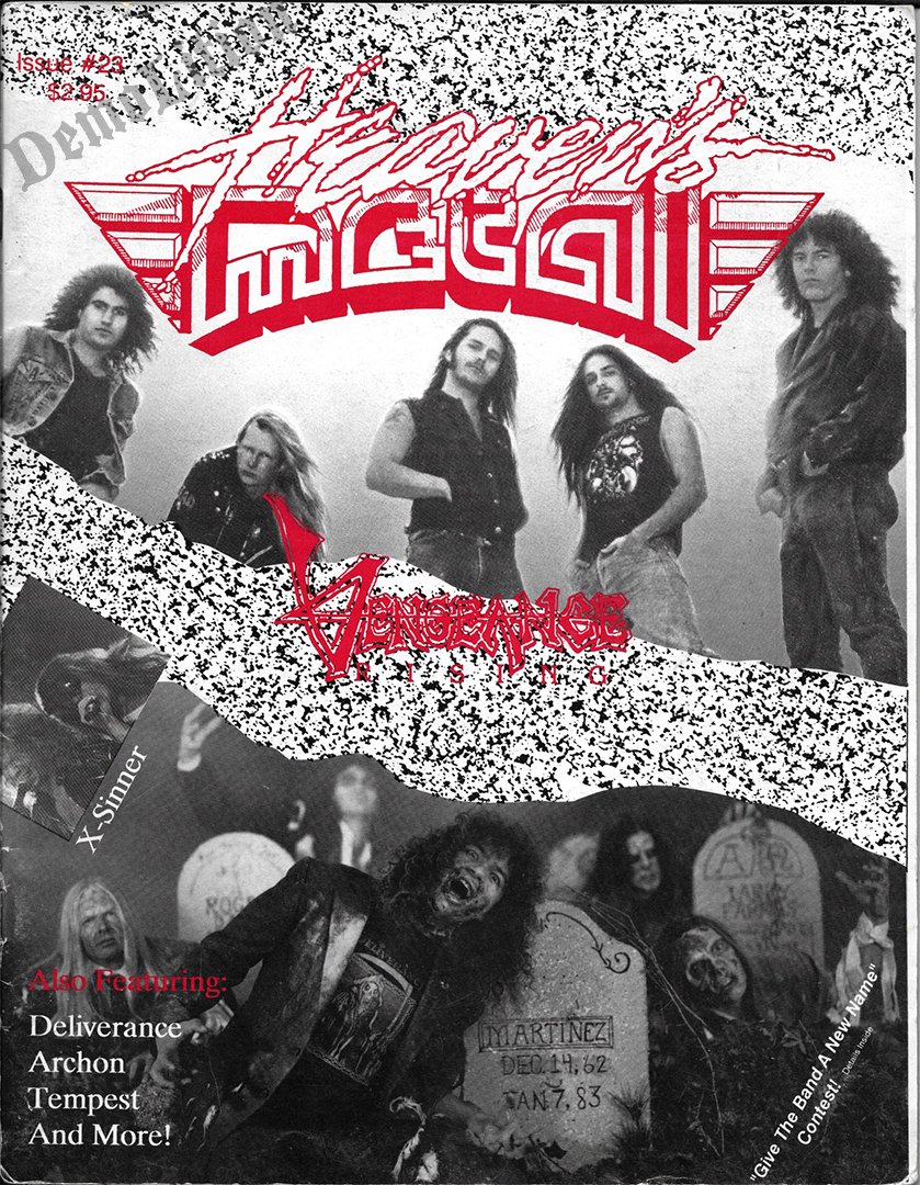 DemoLitionBook's tweet photo. #DemoLitionBook image of the day. #zines #BazillionPoints #Vengeance #XSinner #Deliverance #archon #metal https://t.co/g4ZlZO14ui
