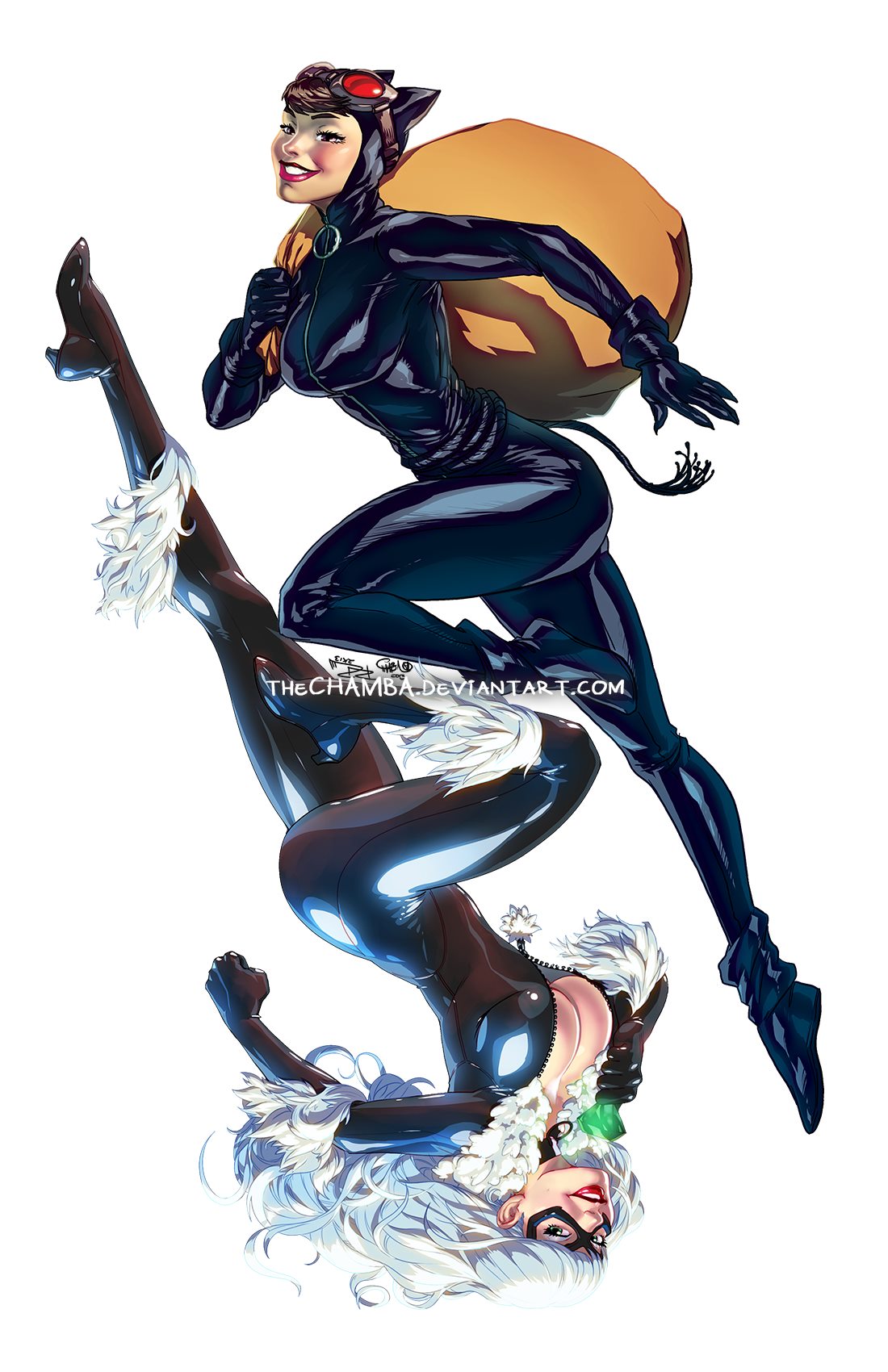 Ulkhror on X: Awesome @C2E2 Print collab by @RobaatoX (Black Cat) &  @theCHAMBA (Catwoman) (2016) t.cowVb3lv7N4E  t.cofm61BDGPci  X